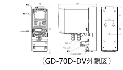 GD-70D-DV外観図