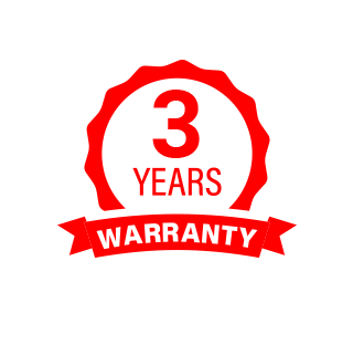 Standard sensor warranty for
3 years